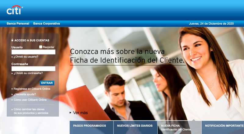 Información general - Citibank
