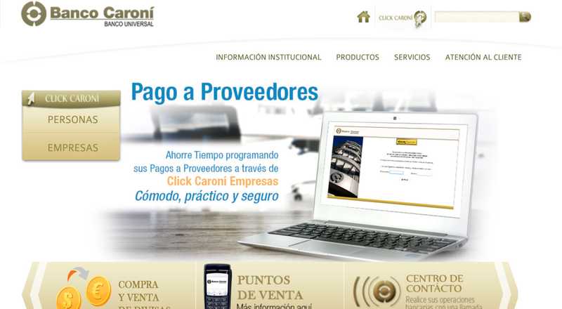 Información general - Banco Caroní