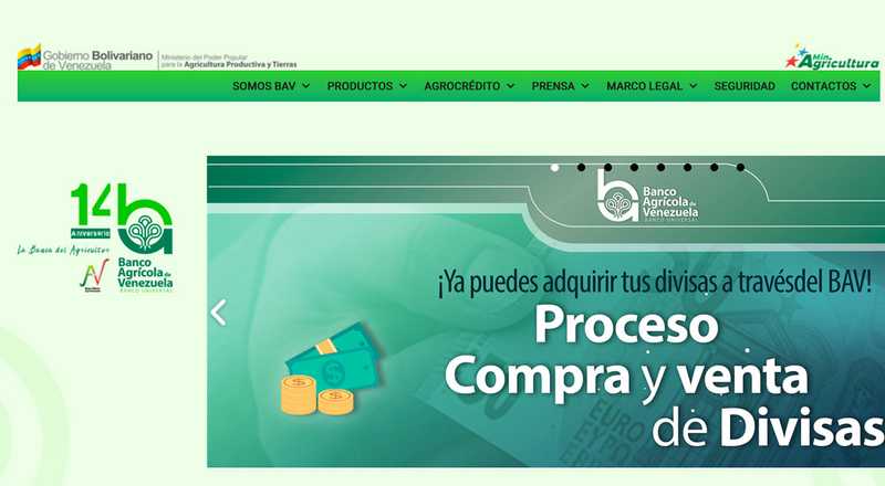 Información general - Banco Agrícola de Venezuela